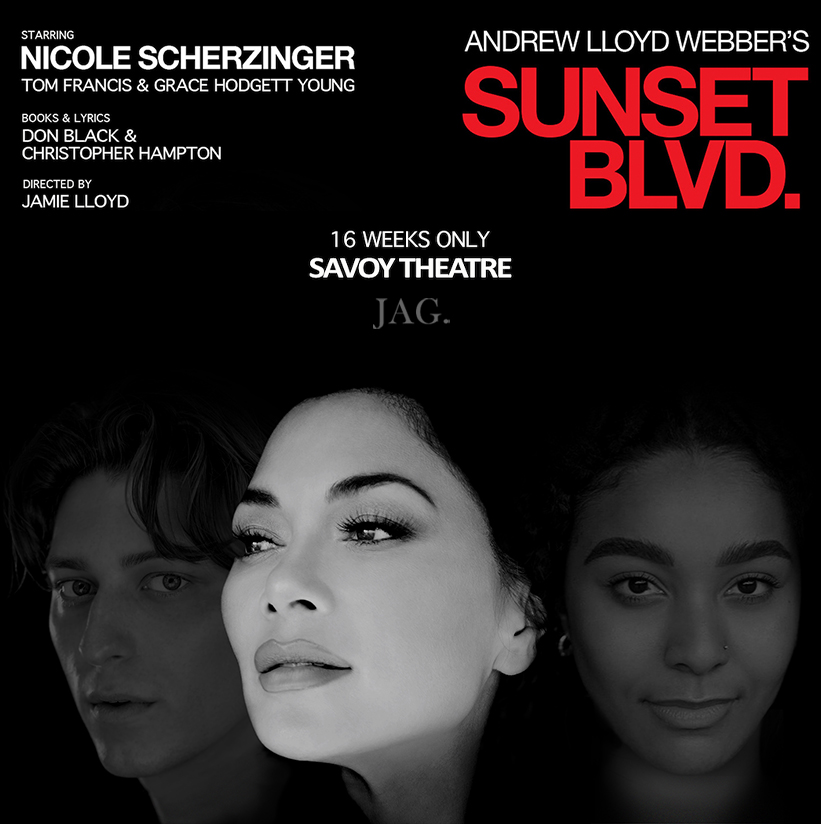 TOM FRANCIS and GRACE HODGETT YOUNG leading the cast of SUNSET BOULEVARD.